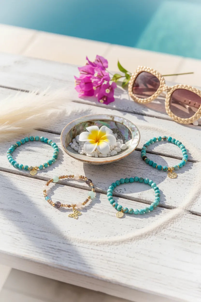 Odcienie Morza: Letnia Biżuteria z Kamieni Naturalnych